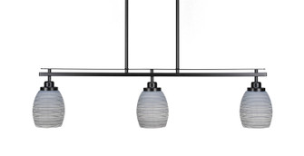 Odyssey Three Light Island Pendant in Matte Black (200|2636-MB-4022)