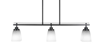 Odyssey Three Light Island Pendant in Matte Black (200|2636-MB-460)