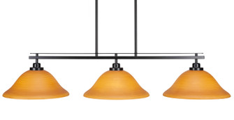 Odyssey Three Light Island Pendant in Matte Black (200|2636-MB-624)