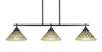 Odyssey Three Light Island Pendant in Matte Black (200|2636-MB-7183)