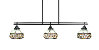 Odyssey Three Light Island Pendant in Matte Black (200|2636-MB-9485)