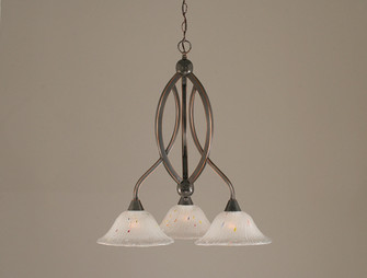 Bow Three Light Chandelier in Black Copper (200|263-BC-731)