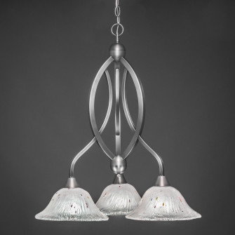Bow Three Light Chandelier in Brushed Nickel (200|263-BN-731)