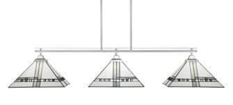 Odyssey Three Light Island Pendant in Brushed Nickel (200|2643-BN-955)