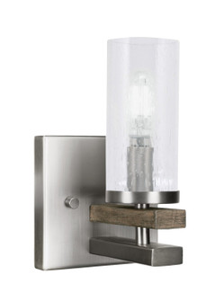 Belmont One Light Wall Sconce in Graphite & Painted Distressed Wood-look Metal (200|2711-GPDW-800)