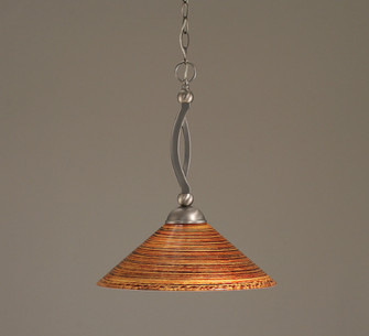 Bow One Light Pendant in Brushed Nickel (200|271-BN-414)