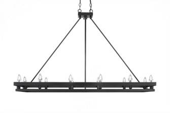 Belmont 12 Light Billiard/Island in Matte Black (200|2742-MB)