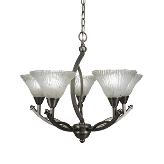 Bow Five Light Chandelier in Brushed Nickel (200|275-BN-751)