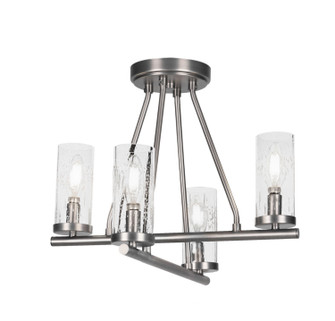 Trinity Four Light Semi-Flush Mount in Graphite (200|2807-GP-800B)