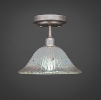 Vintage One Light Semi Flush in Aged Silver (200|280-AS-731)