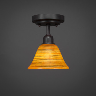 Vintage One Light Semi-Flush Mount in Dark Granite (200|280-DG-454)
