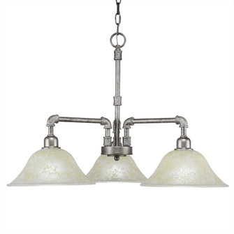 Vintage Three Light Chandelier in Aged Silver (200|283-AS-513)