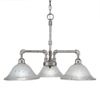 Vintage Three Light Chandelier in Aged Silver (200|283-AS-731)
