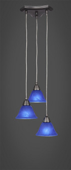 Europa Three Light Cluster Pendalier in Brushed Nickel (200|28-BN-4155)