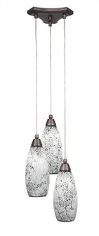 Europa Three Light Cluster Pendalier in Brushed Nickel (200|28-BN-416)