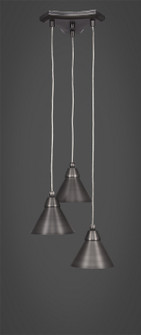 Europa Three Light Mini Pendant in Brushed Nickel (200|28-BN-421)