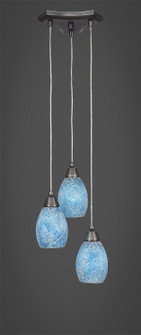 Europa Three Light Cluster Pendalier in Brushed Nickel (200|28-BN-5055)