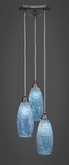 Europa Three Light Cluster Pendalier in Brushed Nickel (200|28-BN-5065)