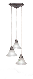 Europa Three Light Cluster Pendalier in Brushed Nickel (200|28-BN-751)