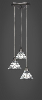 Europa Three Light Cluster Pendalier in Brushed Nickel (200|28-BN-9105)