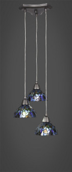 Europa Three Light Cluster Pendalier in Brushed Nickel (200|28-BN-9955)