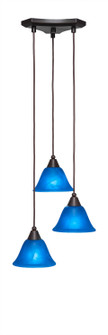 Europa Three Light Cluster Pendalier in Dark Granite (200|28-DG-4155)