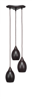 Europa Three Light Cluster Pendalier in Dark Granite (200|28-DG-426)