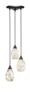 Europa Three Light Cluster Pendalier in Dark Granite (200|28-DG-5054)