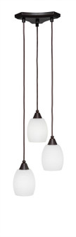 Europa Three Light Cluster Pendalier in Dark Granite (200|28-DG-615)