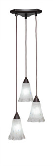 Europa Three Light Cluster Pendalier in Dark Granite (200|28-DG-721)