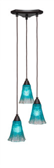 Europa Three Light Cluster Pendalier in Dark Granite (200|28-DG-725)