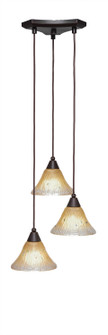 Any Three Light Mini Pendant in Dark Granite (200|28-DG-750)