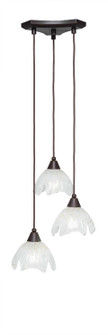 Europa Three Light Cluster Pendalier in Dark Granite (200|28-DG-755)