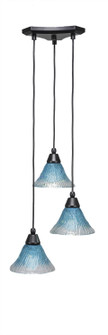 Europa Three Light Mini Pendant in Matte Black (200|28-MB-458)