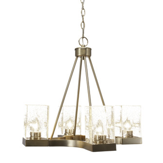 Nouvelle Four Light Chandelier in New Age Brass (200|3024-NAB-530)