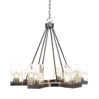 Nouvelle Six Light Chandelier in Graphite (200|3026-GP-530)