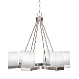 Nouvelle Six Light Chandelier in Graphite (200|3026-GP-531)