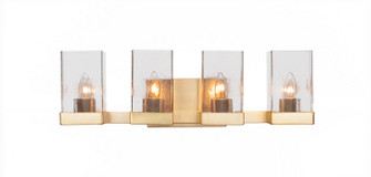 Nouvelle Four Light Bath Bar in New Age Brass (200|3124-NAB-530)