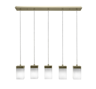 Nouvelle Five Light Mini Pendant in New Age Brass (200|3215-NAB-531)