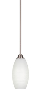 Paramount One Light Mini Pendant in Brushed Nickel (200|3401-BN-4041)