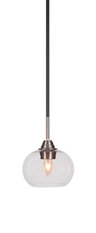 Paramount One Light Mini Pendant in Matte Black & Brushed Nickel (200|3401-MBBN-202)