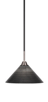 Paramount One Light Pendant in Matte Black & Brushed Nickel (200|3401-MBBN-4009)