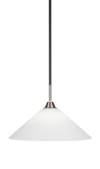 Paramount One Light Pendant in Matte Black & Brushed Nickel (200|3401-MBBN-4011)