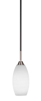 Paramount One Light Mini Pendant in Matte Black & Brushed Nickel (200|3401-MBBN-4041)