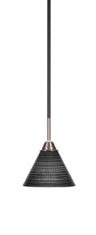 Paramount One Light Mini Pendant in Matte Black & Brushed Nickel (200|3401-MBBN-4059)