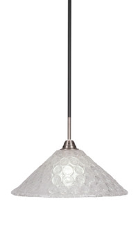 Paramount One Light Pendant in Matte Black & Brushed Nickel (200|3401-MBBN-411)