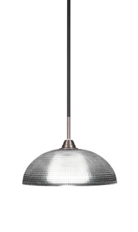 Paramount One Light Pendant in Matte Black & Brushed Nickel (200|3401-MBBN-540)