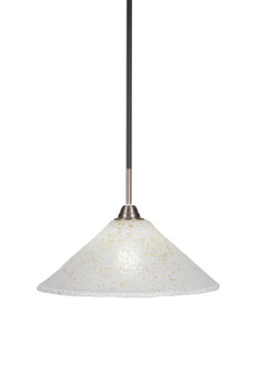 Paramount One Light Pendant in Matte Black & Brushed Nickel (200|3401-MBBN-714)
