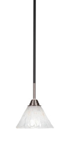 Paramount One Light Mini Pendant in Matte Black & Brushed Nickel (200|3401-MBBN-7195)