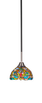 Paramount One Light Mini Pendant in Matte Black & Brushed Nickel (200|3401-MBBN-9905)